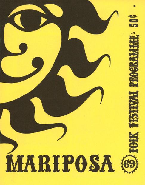 1969 Mariposa Folk Festival Programme - Front Cover. 