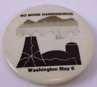 Rally Button.  Graham Nash is wearing a similar button in photos. 