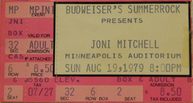 A ticket stub from the August 1979 concert in Minneapolis. It was a "first date" for my wife and I. She had just returned from Europe and I surprised her with concert tickets. We left the next day. It was a 7 hour drive from Iowa. [tmhugg]