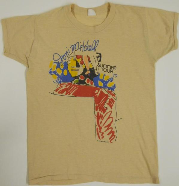 Tee Shirt from Joni's concert in Minneapolis, MN August 19, 1979. [tmhugg]