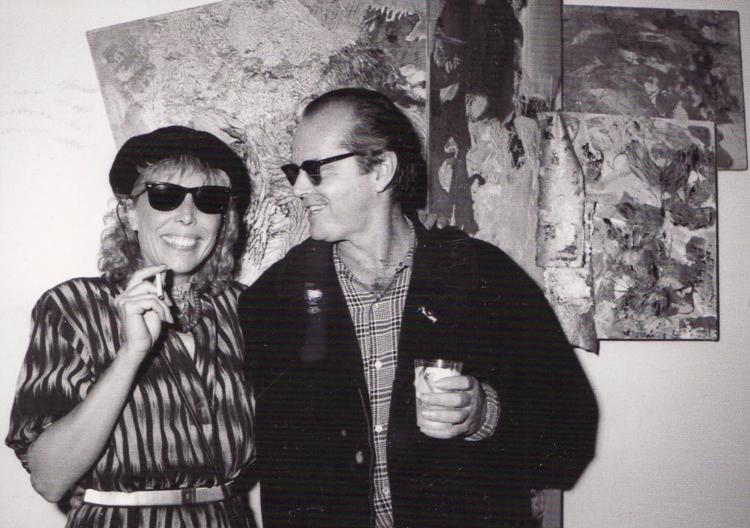 Joni with Jack Nicholson.  Photo by Sherry Rayn Barnett 