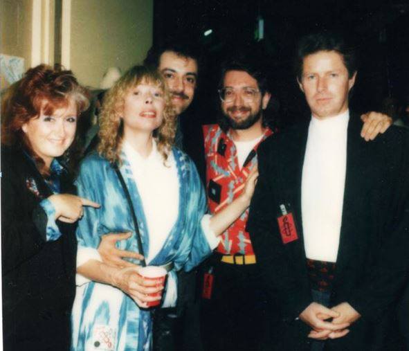 Bonnie Raitt, Joni, Larry Klein, Guido Harari, and Don Henley. 