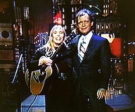 Joni with David Letterman 