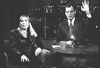 Joni with David Letterman at the taping.