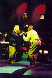 Joni dancing with Charles Valentino. (Photo by Pearl) 