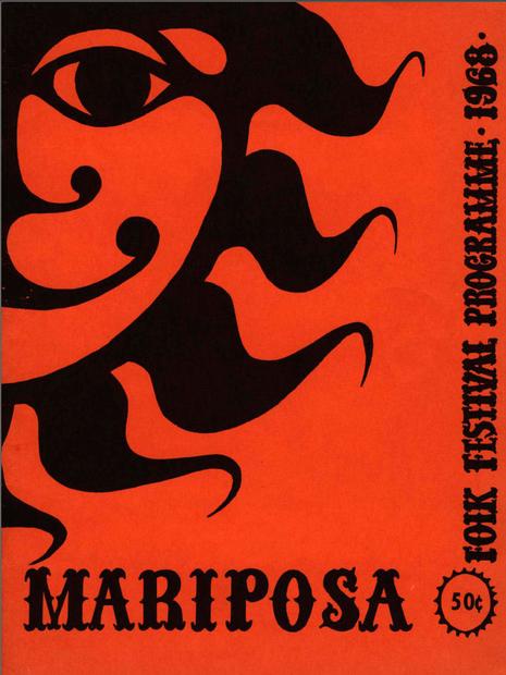 1968 Mariposa Folk Festival Programme - Front Cover. 